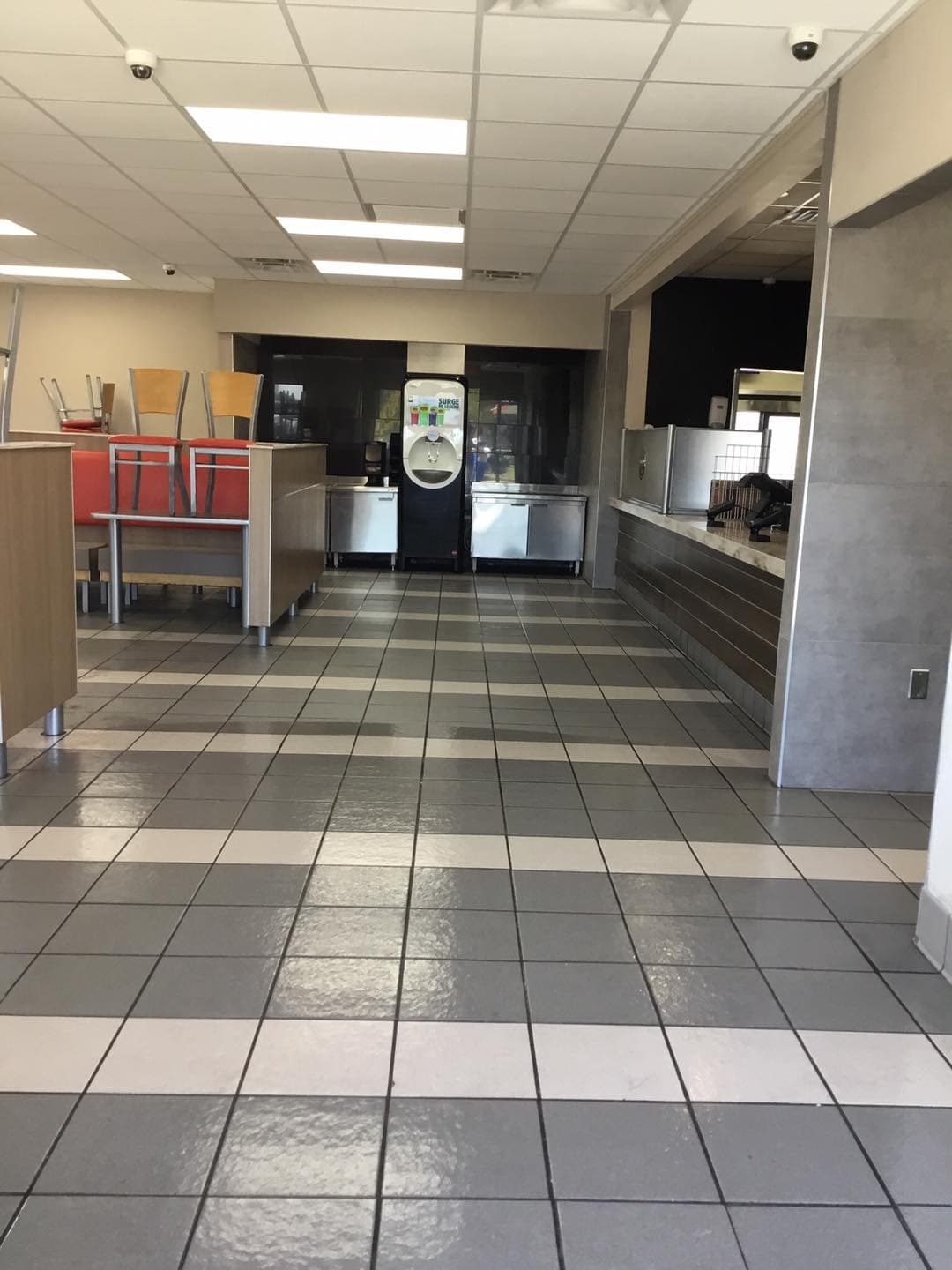 Tile prep and layout on commercial job site by Sisson Tile crew by Sisson Tile