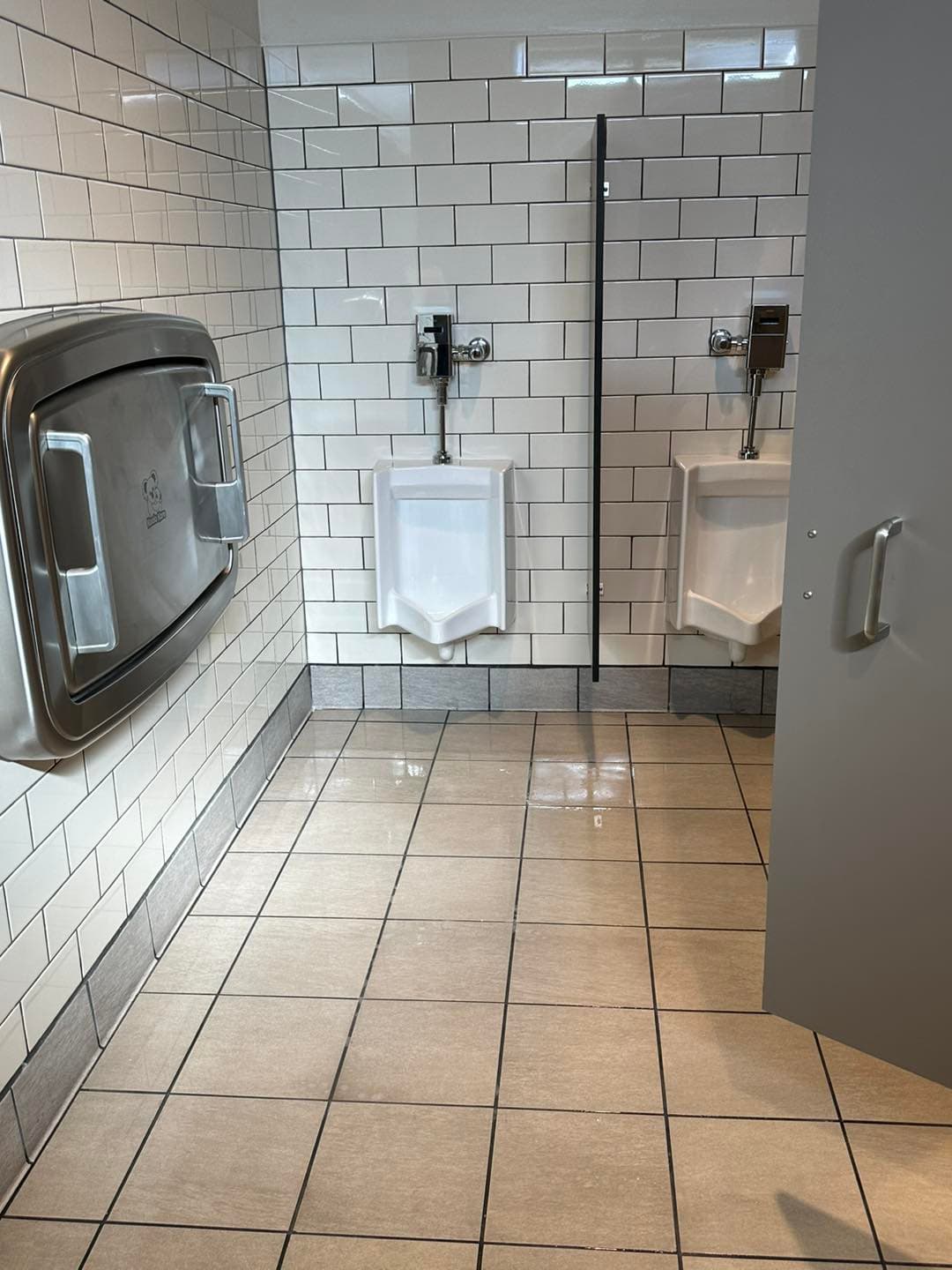 Restaurant back-of-house tile work and epoxy grout by Sisson Tile — health code ready by Sisson Tile