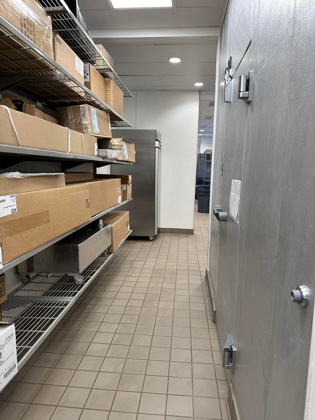 Commercial restaurant tile installation by Sisson Tile — dining area floor and walls by Sisson Tile