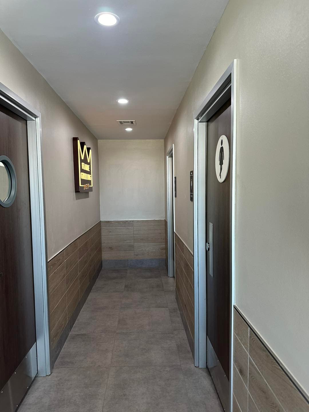Restaurant back-of-house tile work and epoxy grout by Sisson Tile — health code ready by Sisson Tile