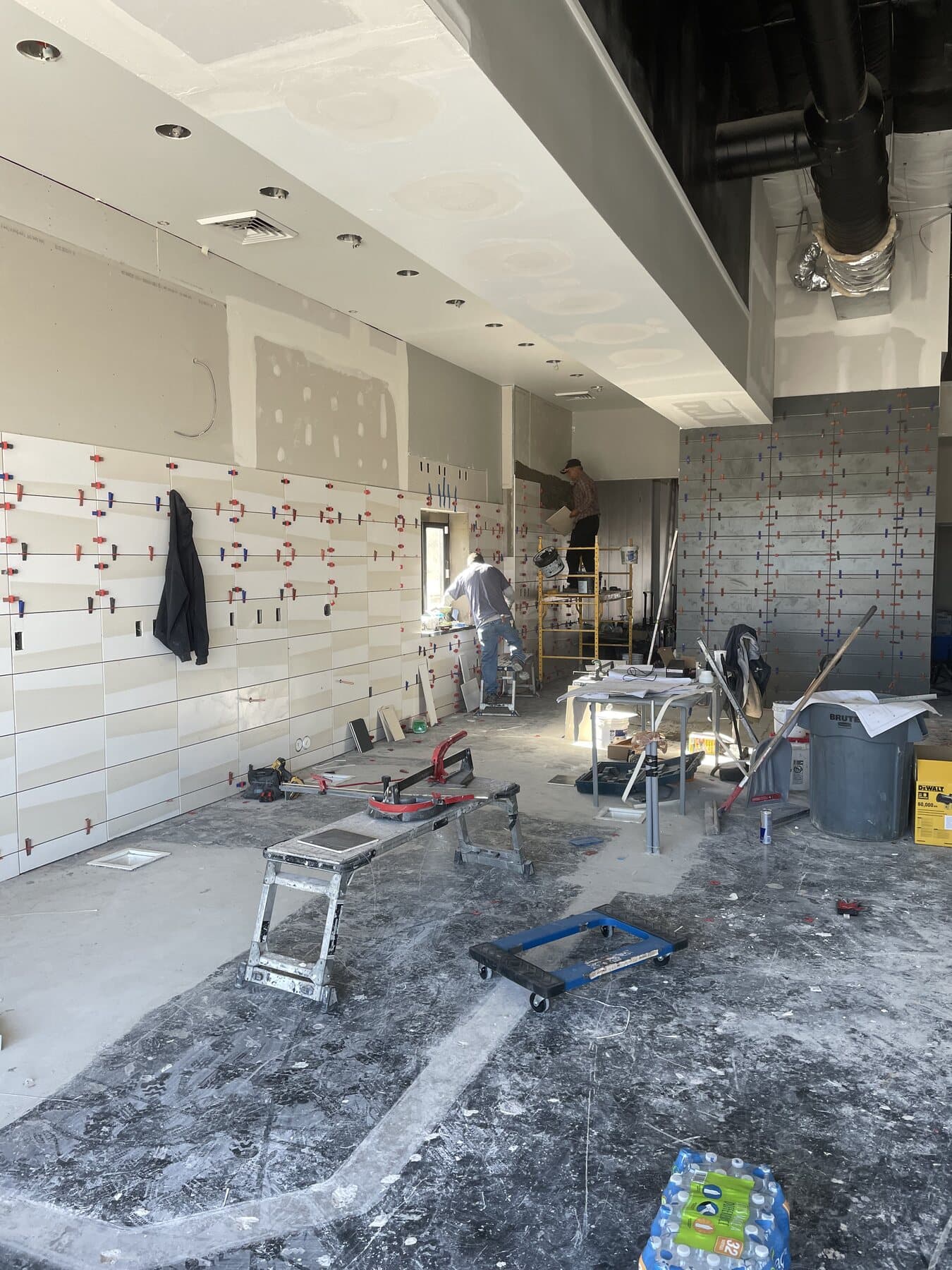 Finished residential tile work — bathroom and shower by Sisson Tile