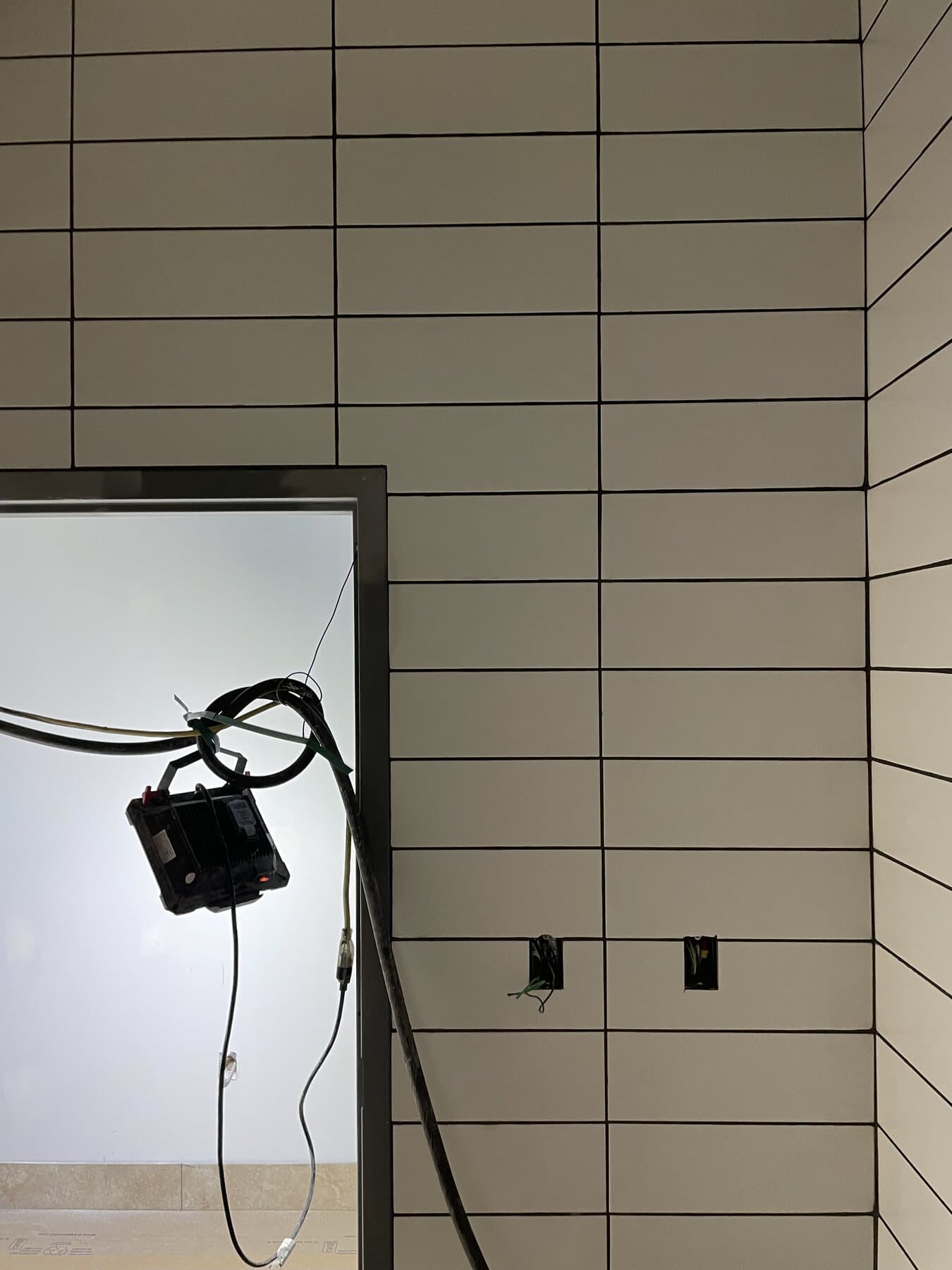 Commercial kitchen tile work completed by Sisson Tile — health code compliant by Sisson Tile