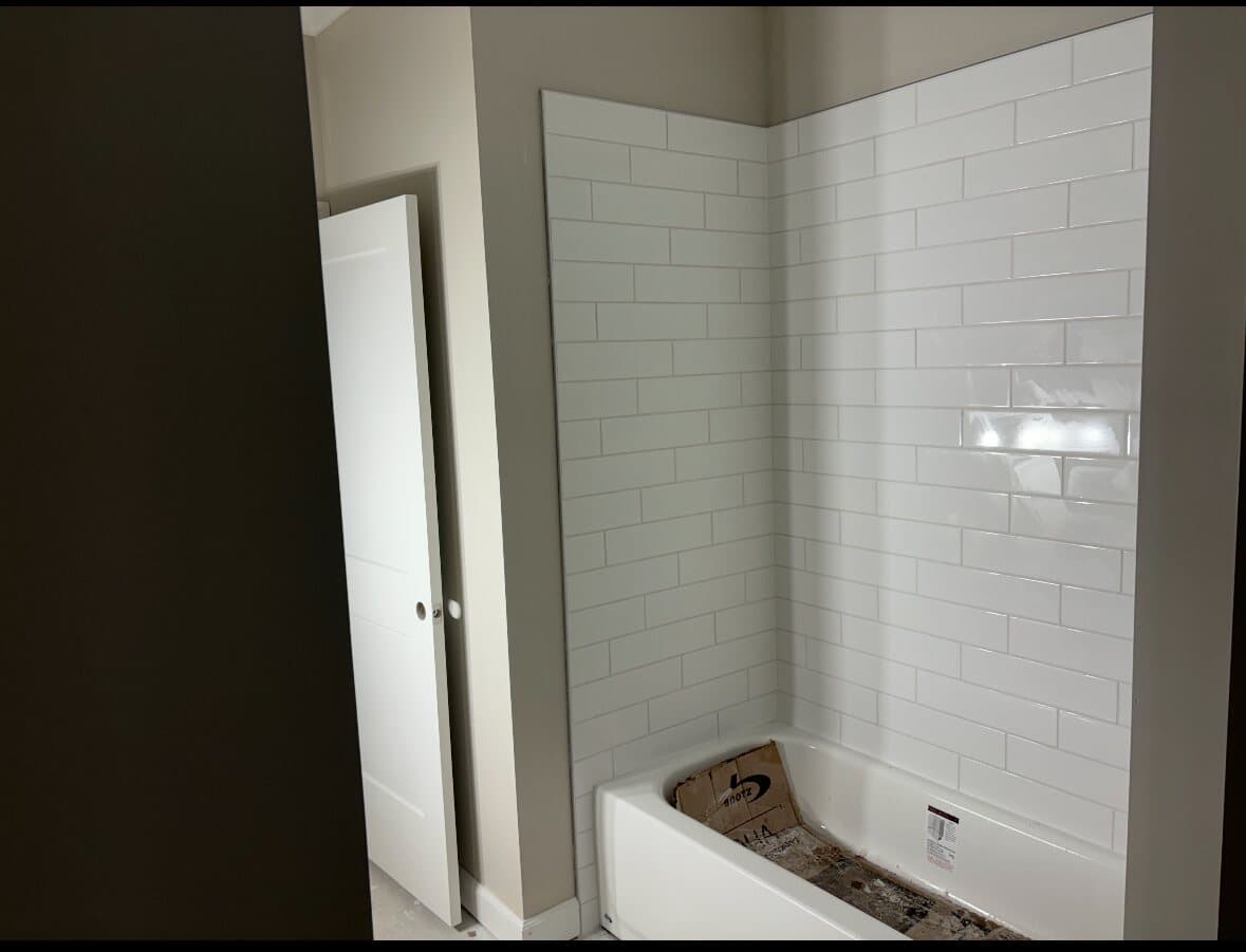 Commercial restaurant tile installation by Sisson Tile — dining area floor and walls by Sisson Tile