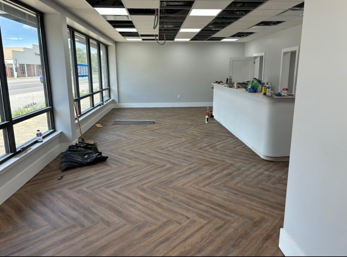 Restaurant back-of-house tile work and epoxy grout by Sisson Tile — health code ready by Sisson Tile