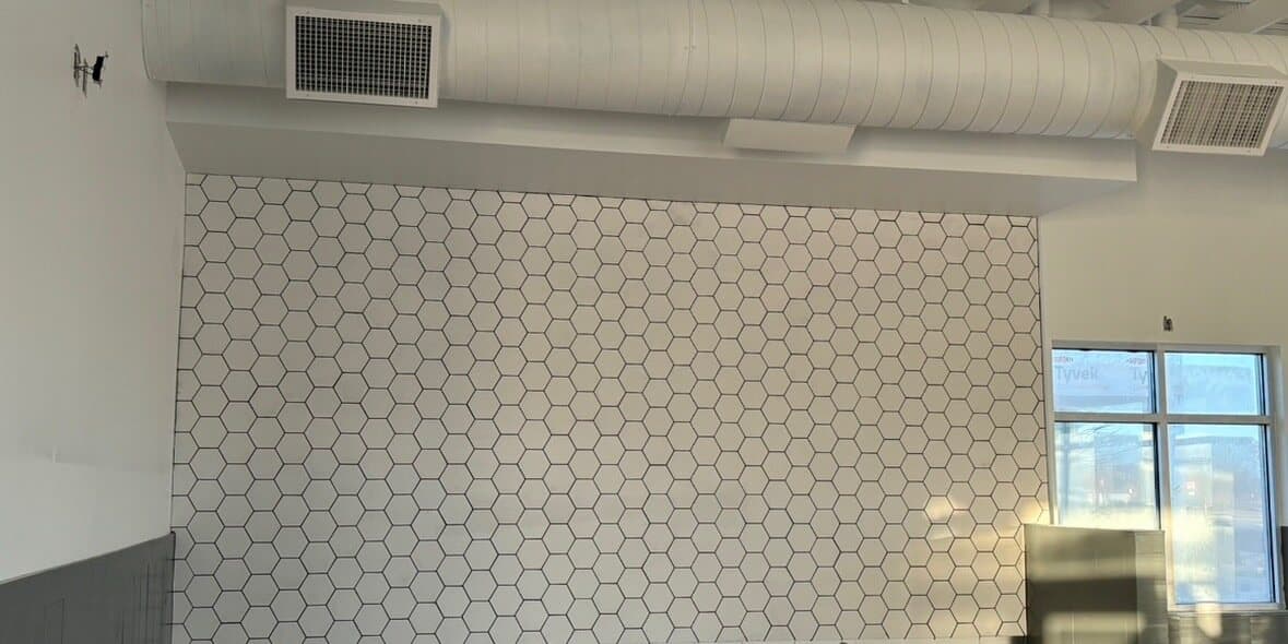 Finished residential tile work — bathroom and shower by Sisson Tile